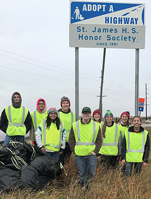 Photo of St. James students.